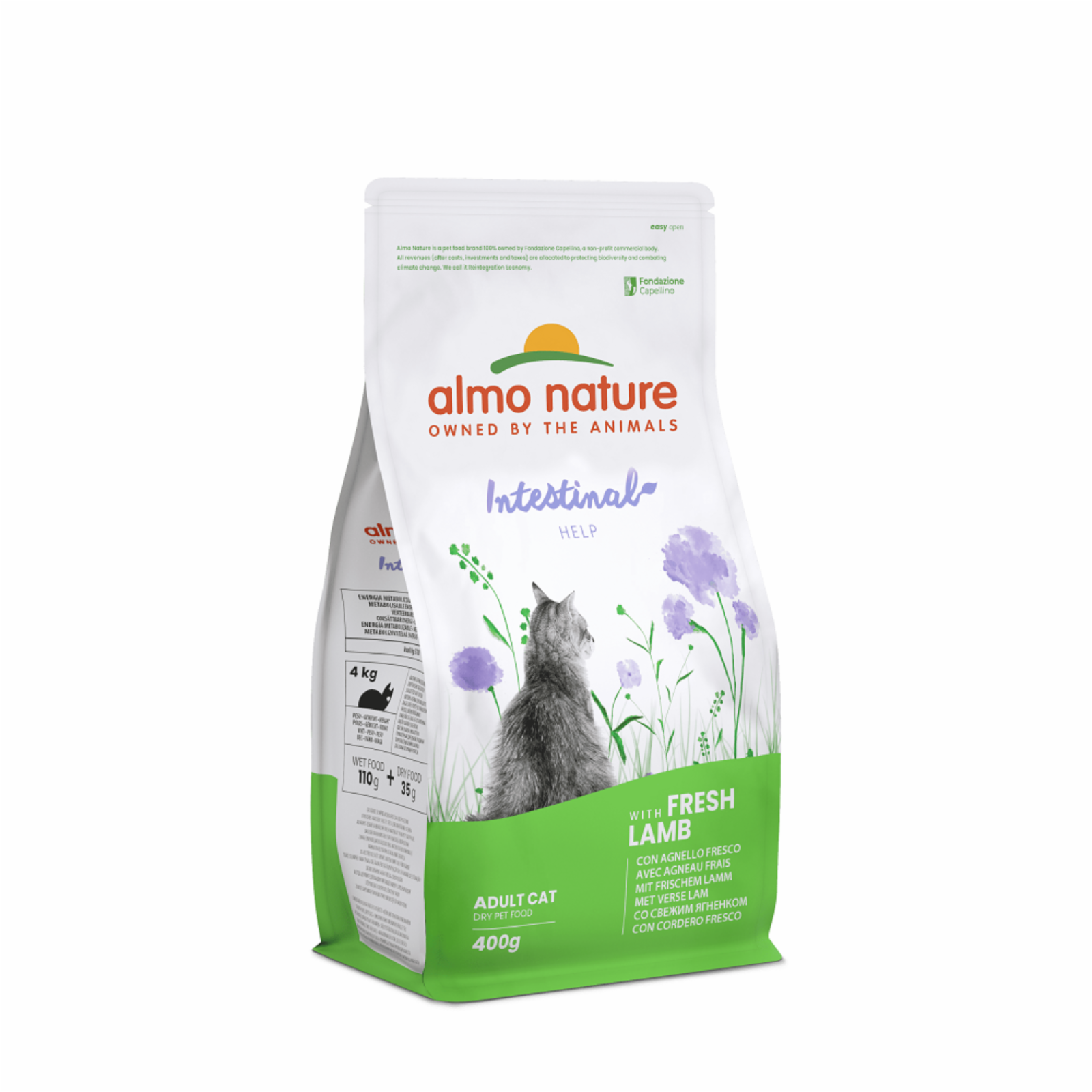 Almo Nature Для кошек: профилактика заболеваний ЖКТ ягненок (Digestive help - Lamb) 664 0,400 кг 37597