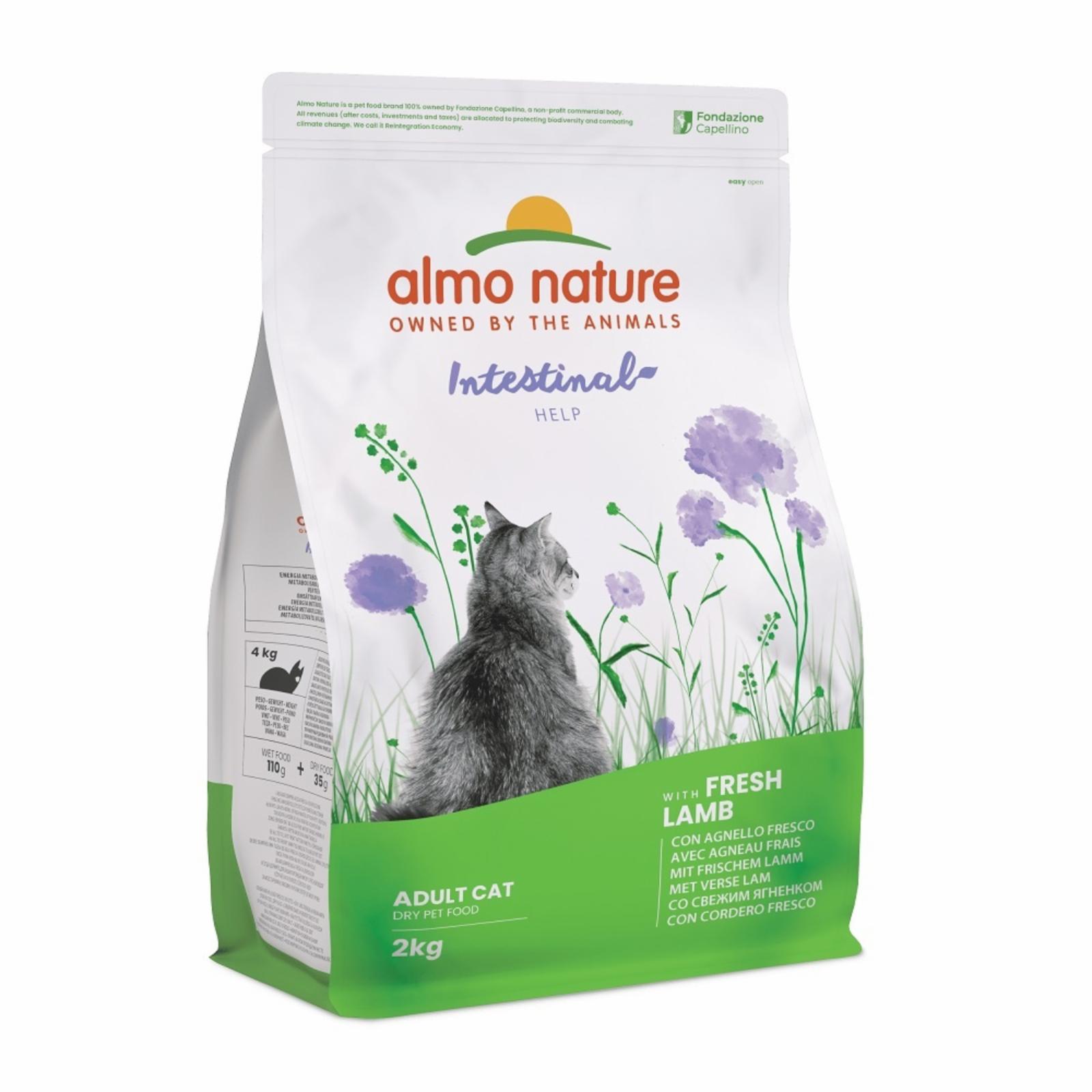 Almo Nature Для кошек: профилактика заболеваний ЖКТ ягненок (Digestive help - Lamb) 674 2.000 кг 37599