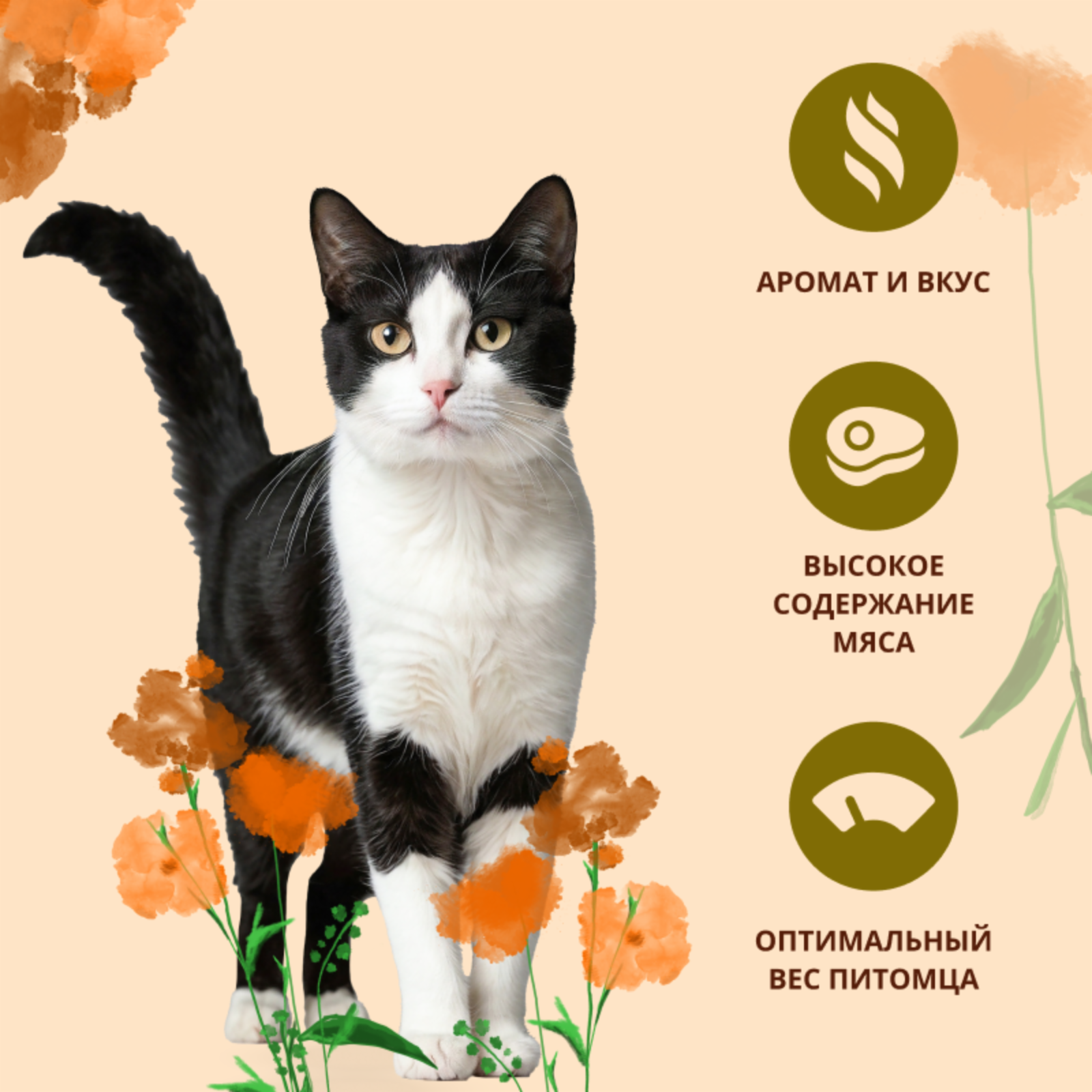 Almo Nature Полнорационный сухой корм для взрослых кошек со свежей индейкой и коричневым рисом Life Maintenance Fresh Turkey 0.400 кг 66978