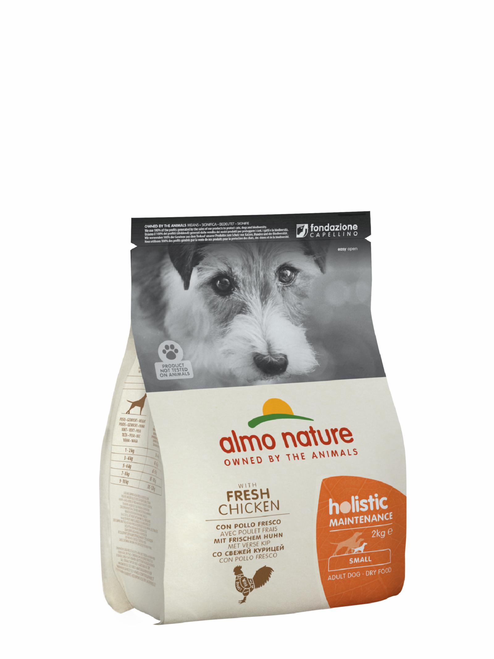 Almo Nature Для Взрослых собак Малых пород с Курицей (Holistic - XS-S - Maintenance Chicken) 704 0,400 кг 10141