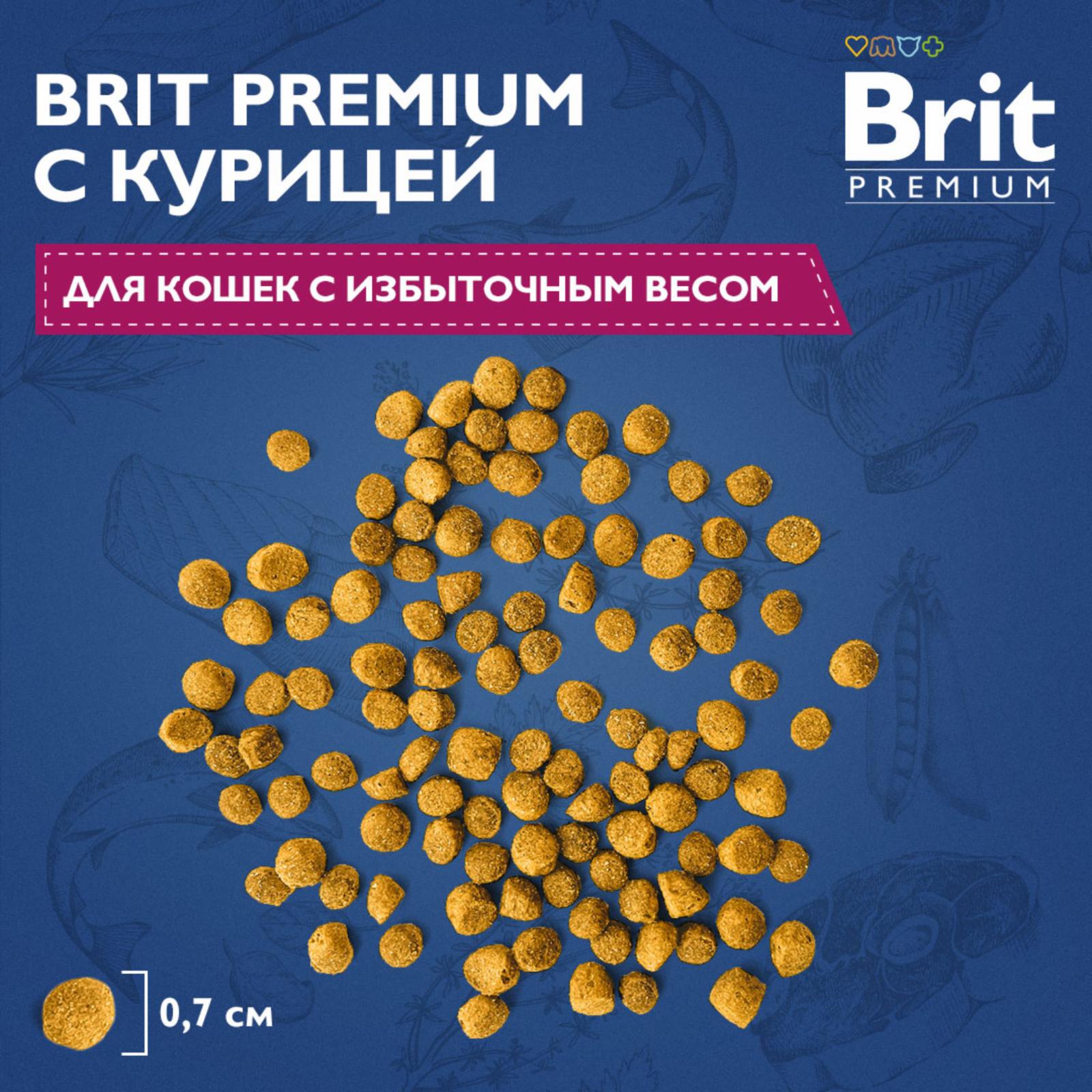 Brit Сухой корм премиум класса  Premium Cat Light  с курицей для кошек с избыточным весом 5049790 2,000 кг 60044, 13200100662