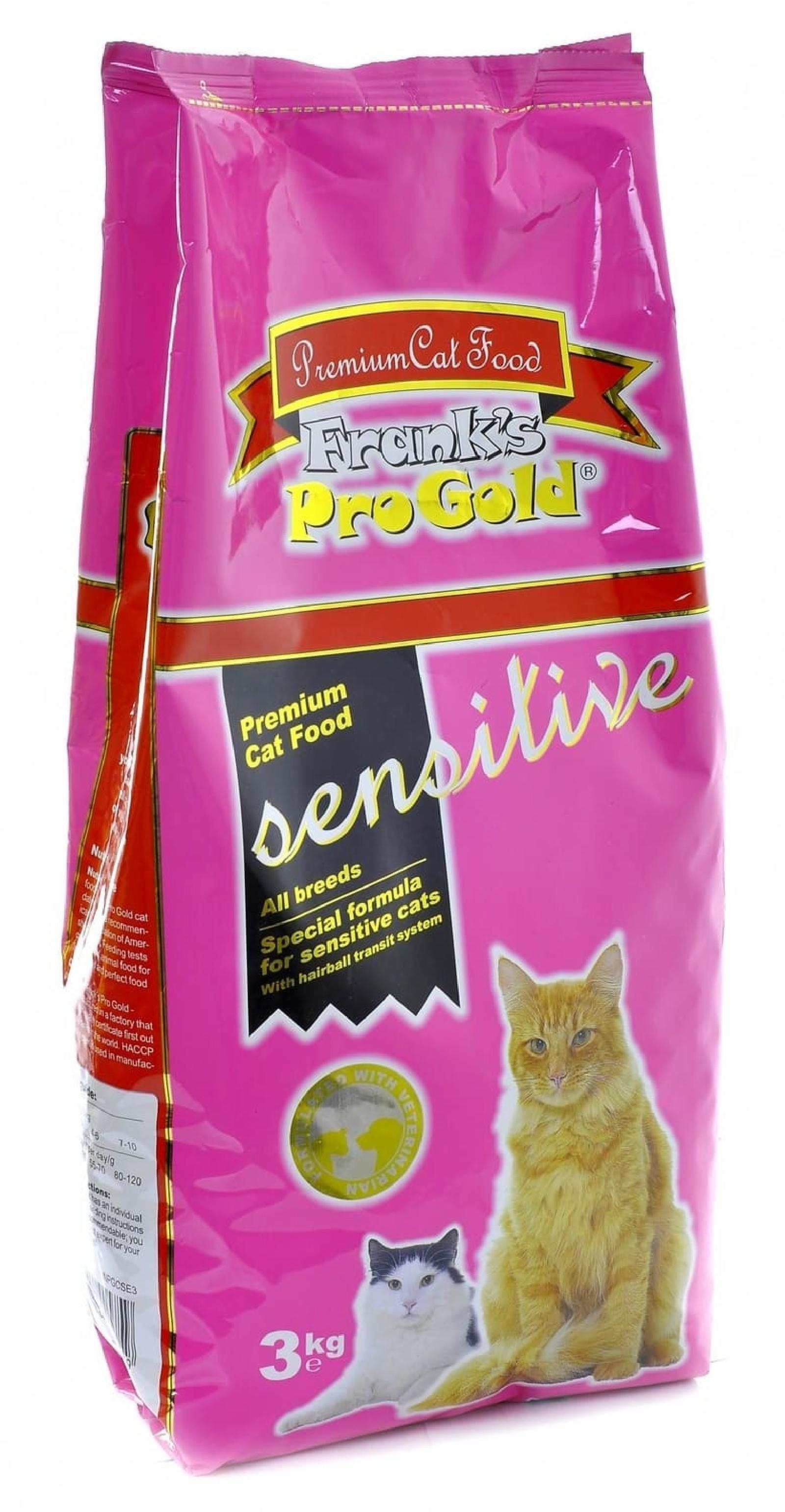 Franks ProGold Для чувствительных кошек Ягненок по-голландски (Sensitive 3218) 3.000 кг 23298, 800100769