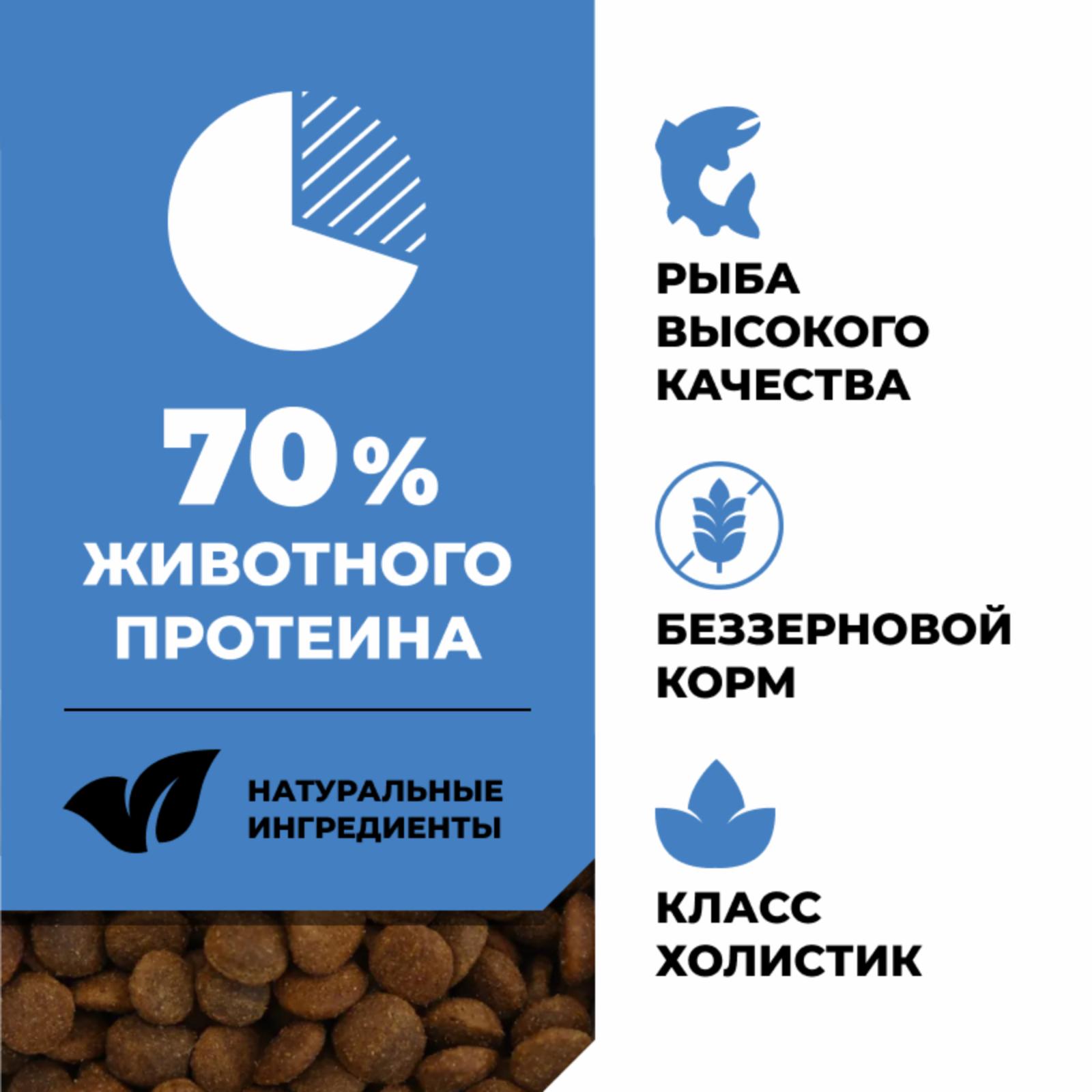 GOKITCHEN Беззерновой корм Для котят и кошек всех возрастов с лососем треской фруктами и овощами GRAIN FREE Salmon&CodFish 3.630 кг 65571, 4500100675