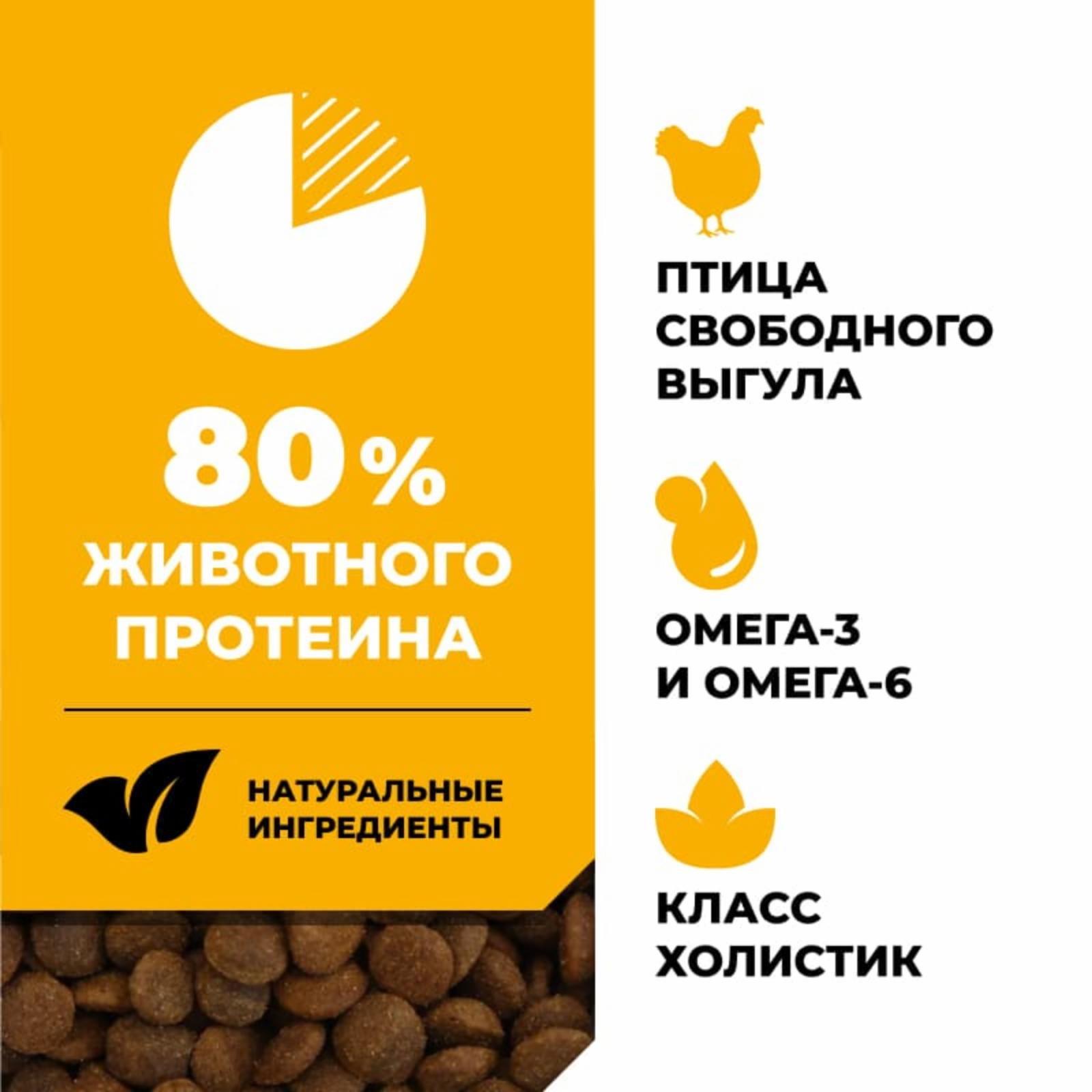 GOKITCHEN Cухой корм для котят и кошек всех возрастов со свежей курицей фруктами и овощами HAIR+SKIN CARE Chicken 0.400 кг 66182