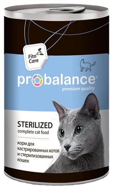 Probalance Консервы для кастрированных котов и стерилизованных кошек всех пород 10 PB 220 0,415 кг 54837