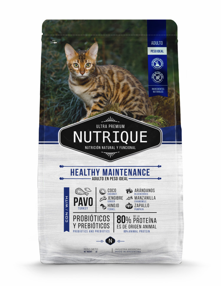 081 Виталкан Корм Nutrique Cat Adult Healthy Maintenance для взрослых кошек 7,5 кг, 00-00000912          