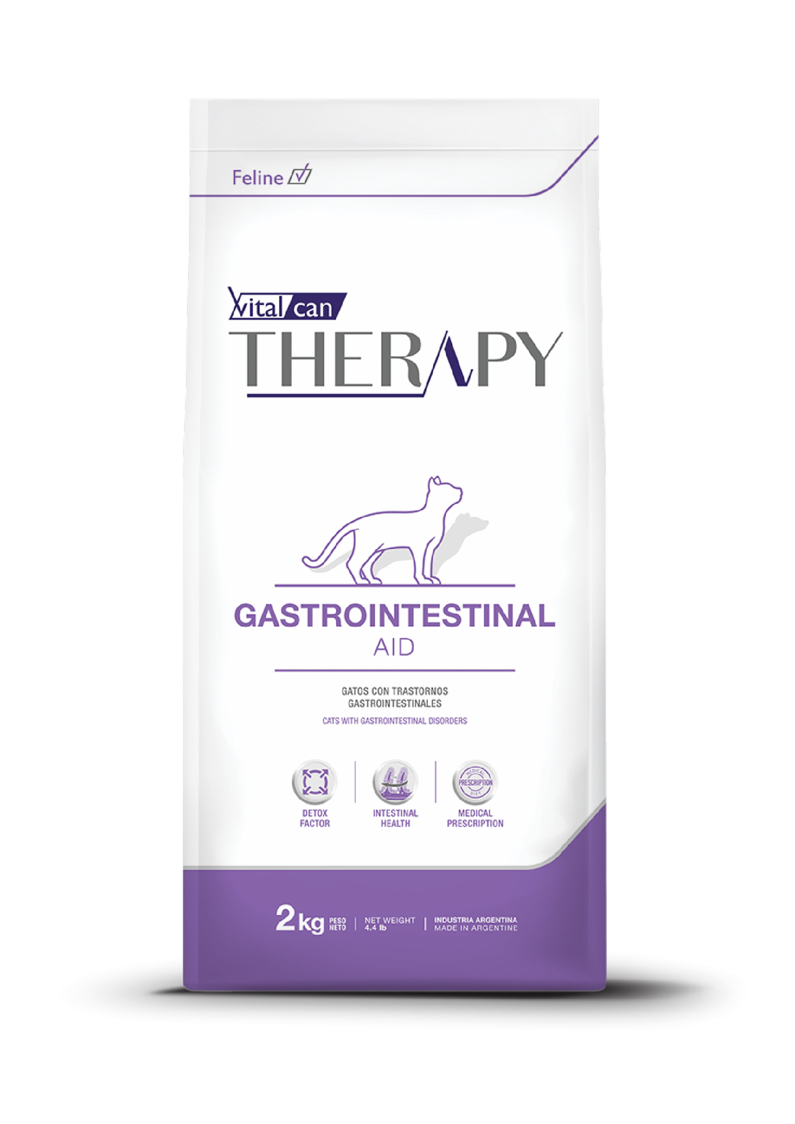 Vitalcan Корм Therapy Feline Gastrointestinal Aid для кошек всех возрастов при болезнях ЖКТ 00-00000864 2.000 кг 66205, 31001001637