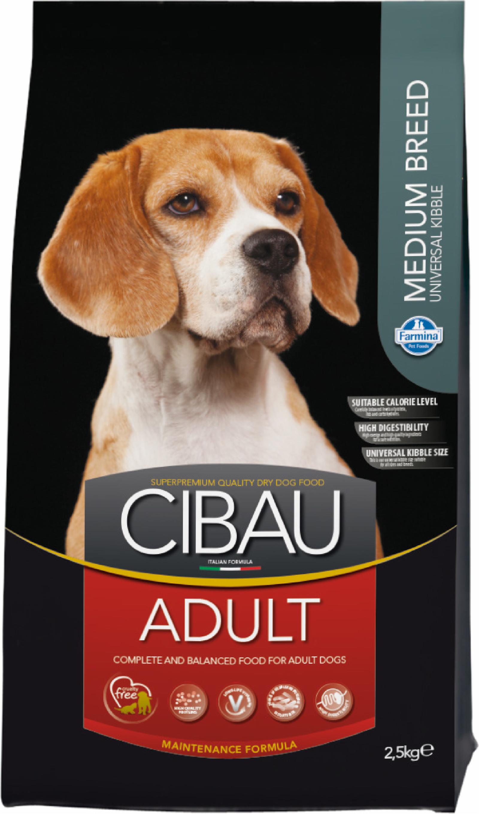 FARMINA Сухой корм для собак средних пород  CIBAU 5988 2,500 кг 39009, 200100838