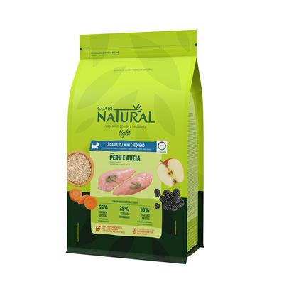 Guabi Natural Сухой корм низкокалорийный для взрослых собак мелких пород с индейкой и овсом (Light) 917973 10,100 кг 62468