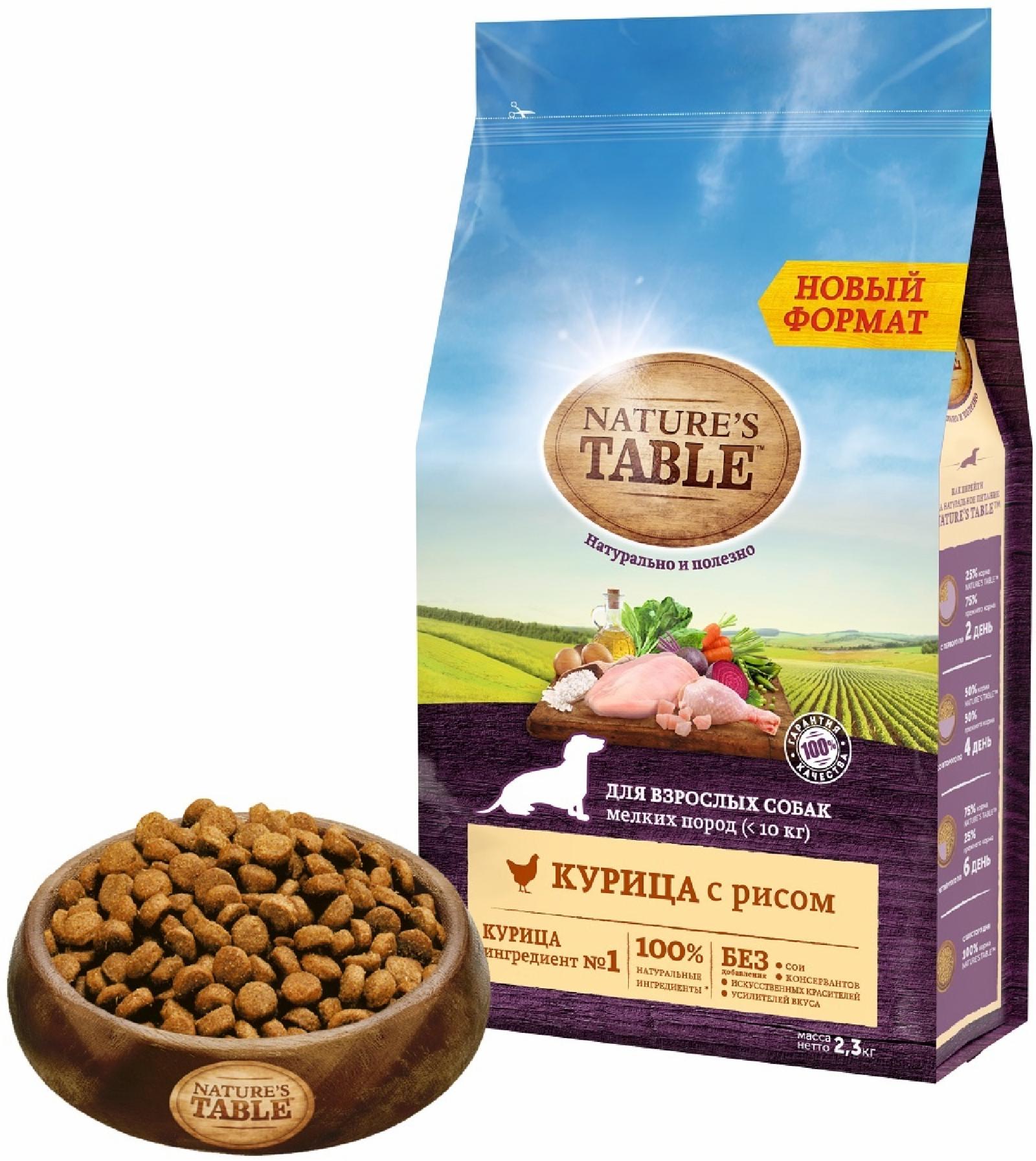 Natures Table Сухой корм для собак с курицей и рисом 10179253 0.500 кг 40827