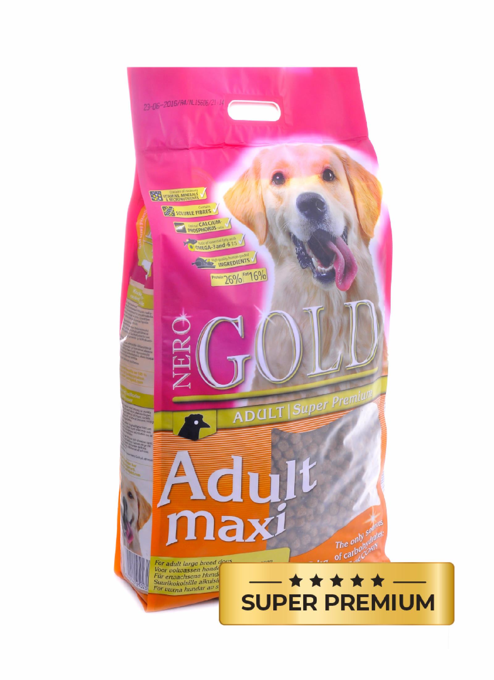 NERO GOLD super premium Для Взрослых собак Крупных пород (Adult Maxi 2616) 12,000 кг 10079