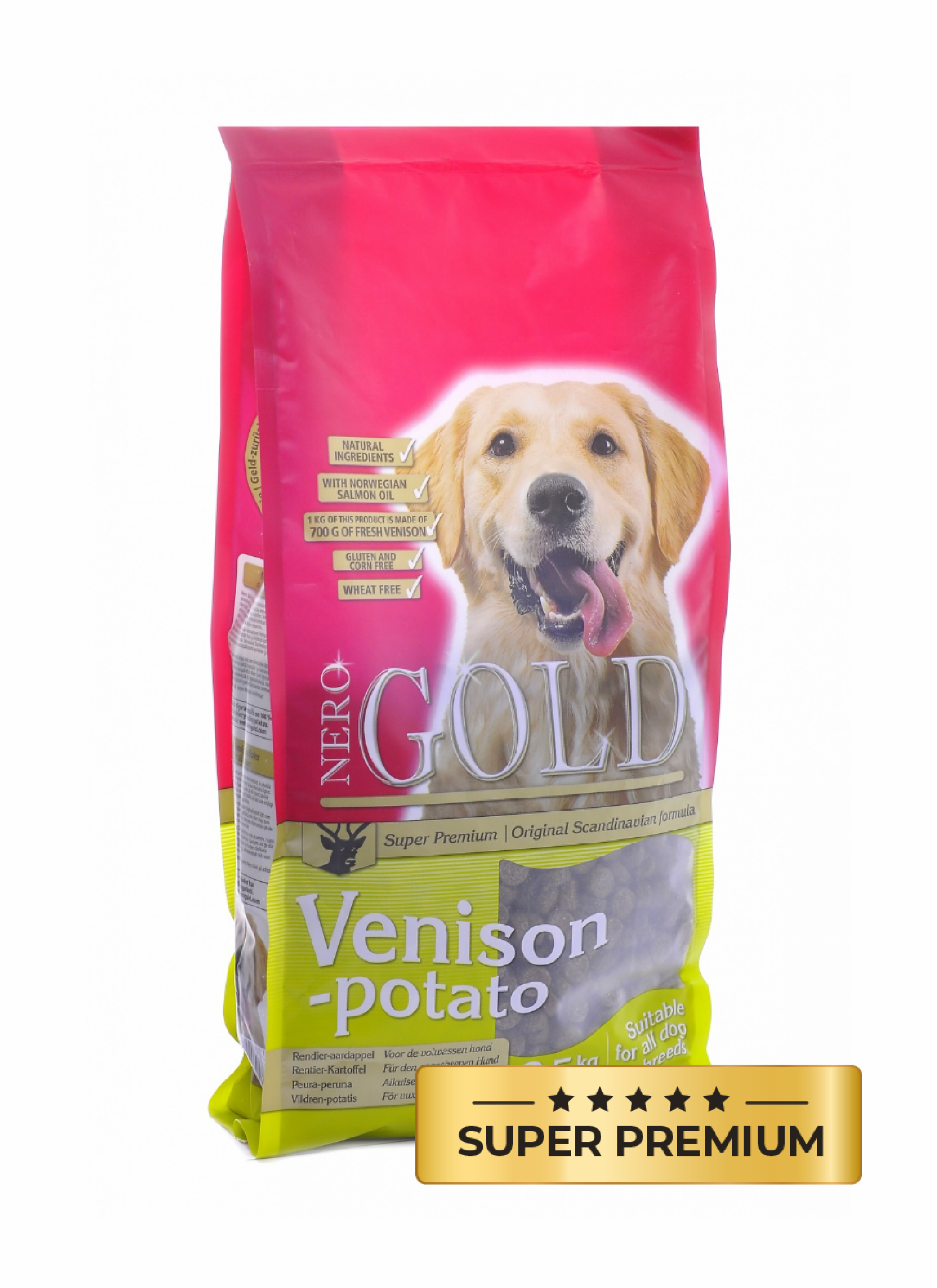 NERO GOLD super premium Для Взрослых собак c Олениной и сладким картофелем (Venison&Potato 2010) 18,000 кг 10194