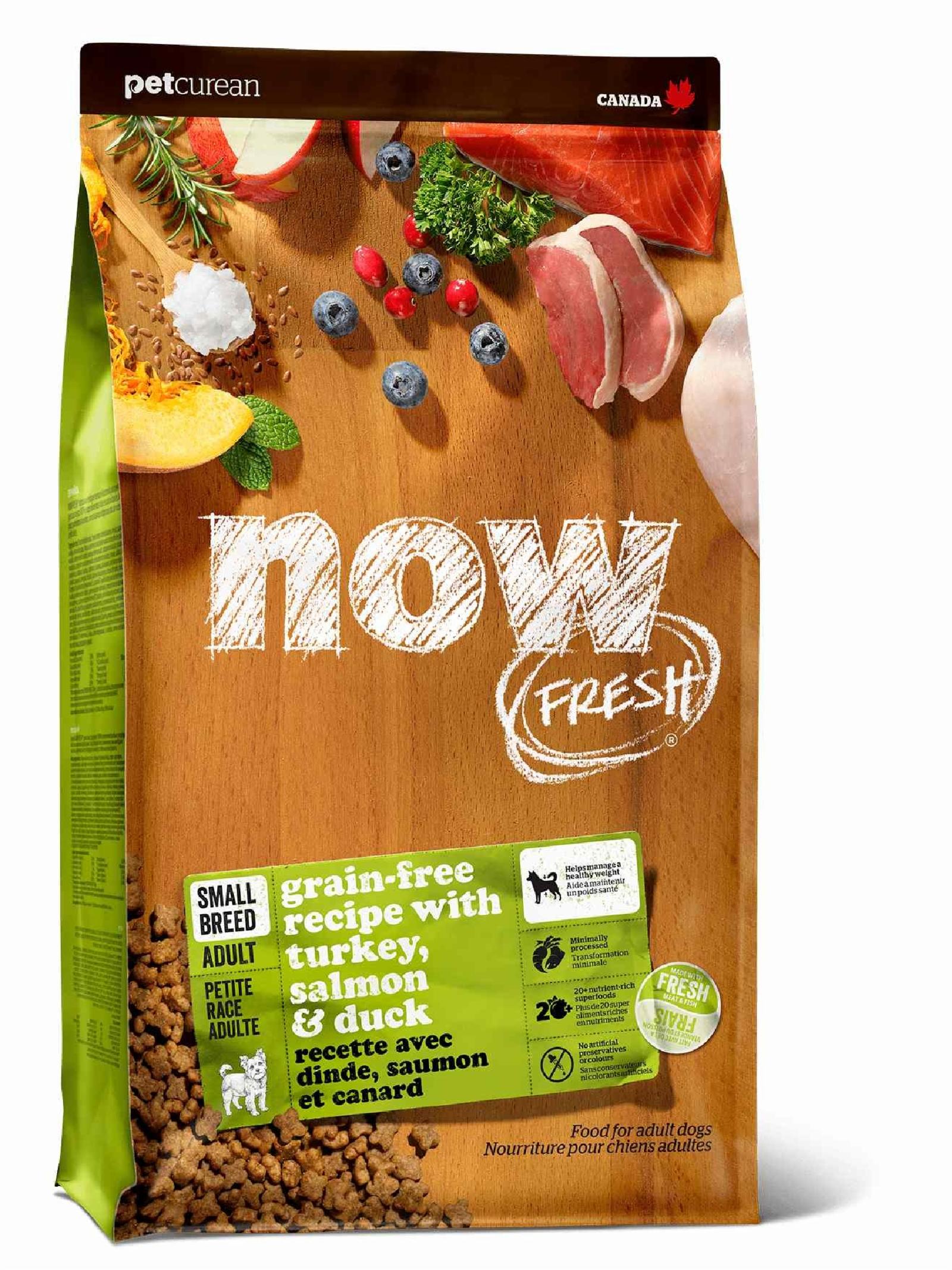 NOWKITCHEN Беззерновой для Взрослых собак Малых пород с Индейкой Уткой и овощами (Fresh Small Breed Adult Recipe Grain Free 2717) 2304012 5,440 кг 52514, 5800100696