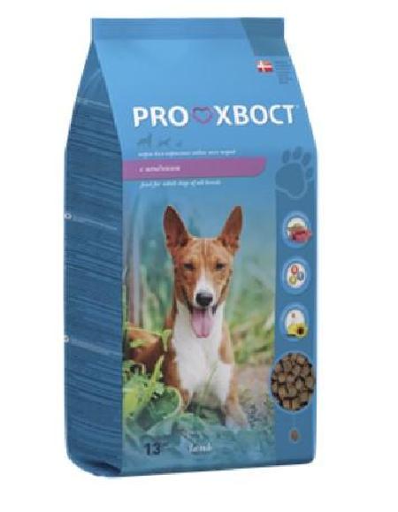 ProХвост Сухой корм для взрослых собак всех пород с ягненком, 13 кг 