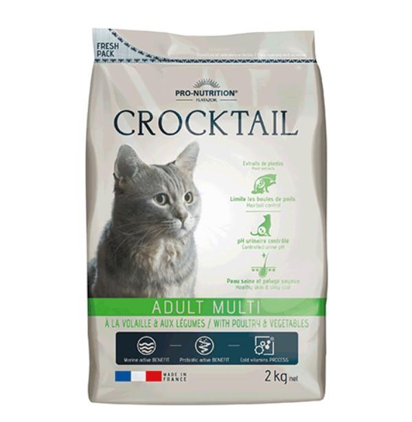 Flatazor Crocktail Adult Multi with Poultry & Vegetables Флатазор сухой корм с птицей и овощами для взрослых кошек, 2 кг, 2300100771