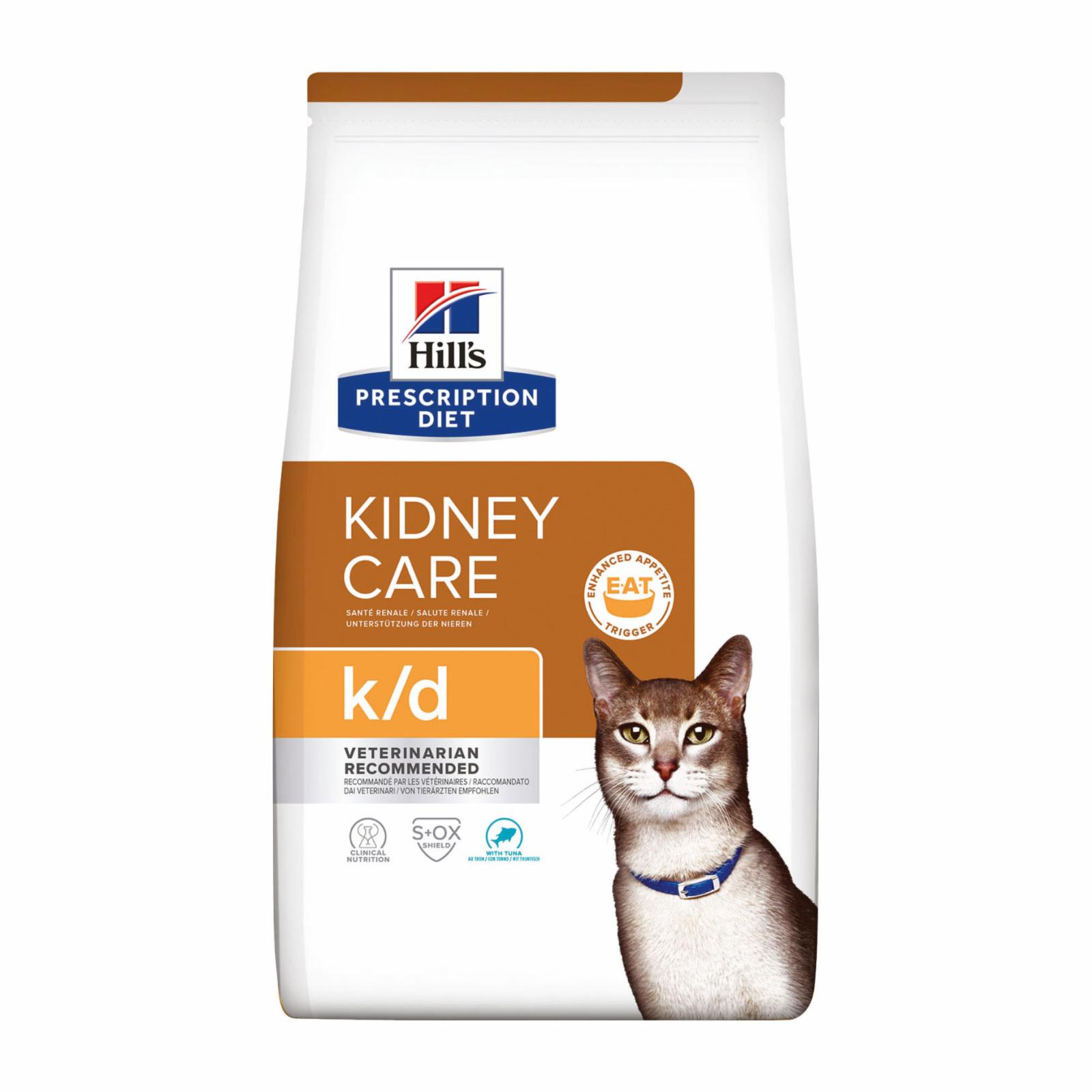Hills Prescription Diet Сухой корм для кошек KD лечение почек сердца и нижнего отдел мочевыводящих путей с тунцом 11142U 1,500 кг 25482, 3500100685
