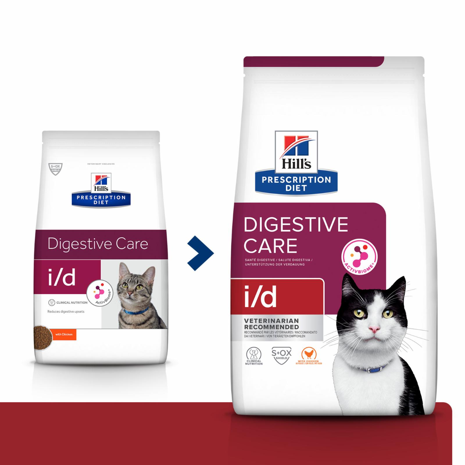 Hills Prescription Diet Сухой корм для кошек iD лечение ЖКТ (Intestinal) 9188U605883 1,500 кг 21230