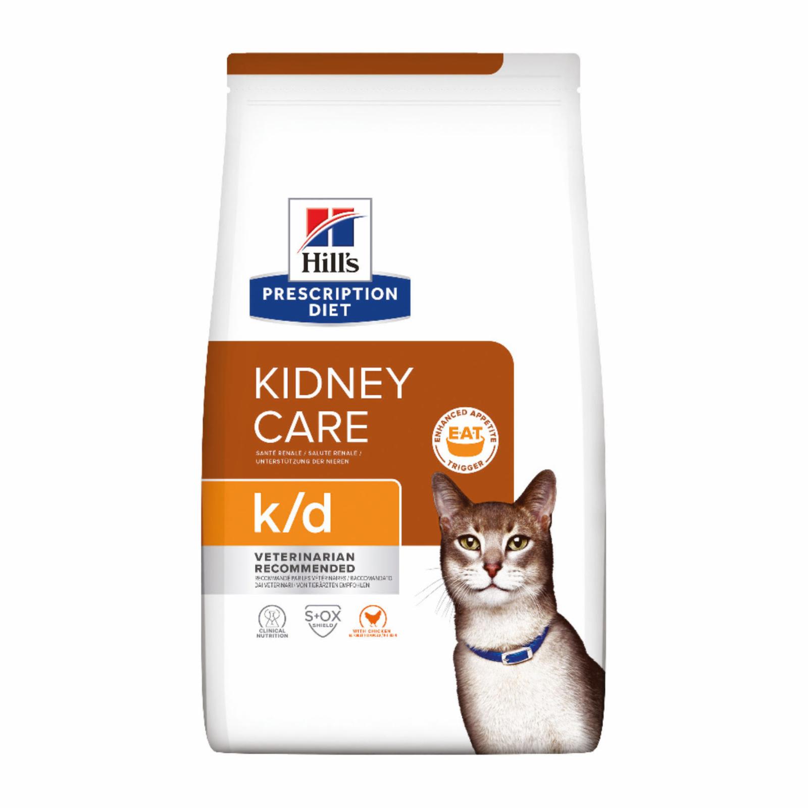 Hills Prescription Diet Сухой корм для кошек KD лечение почек сердца и нижнего отдел мочевыводящих путей с курицей 5484W605989 0,400 кг 21235, 600100685