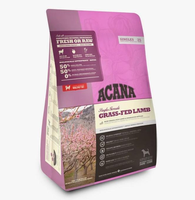 Acana Singles корм для взрослых собак всех пород, беззерновой, ягненок 340 гр