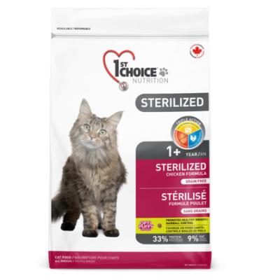 [102.1.284]  1st CHOICE корм д/кошек Sterilized 20кг, курица с бататом , 102.1.284