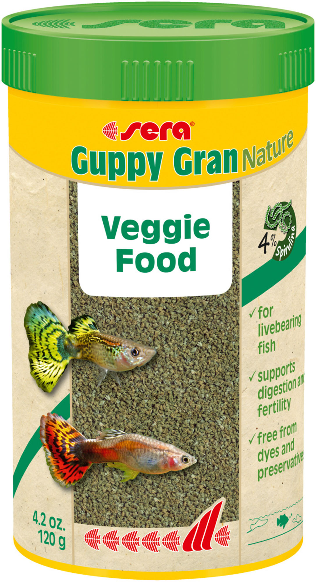 Сера Корм для гуппи Guppy gran 250 мл 120 г (S0711)