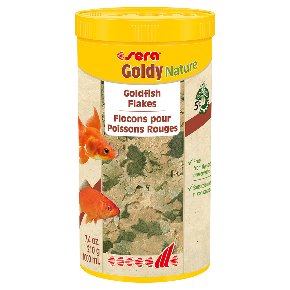 Сера Корм для золотых рыб в хлопьях GOLDY NATURE 1000 мл 210 г