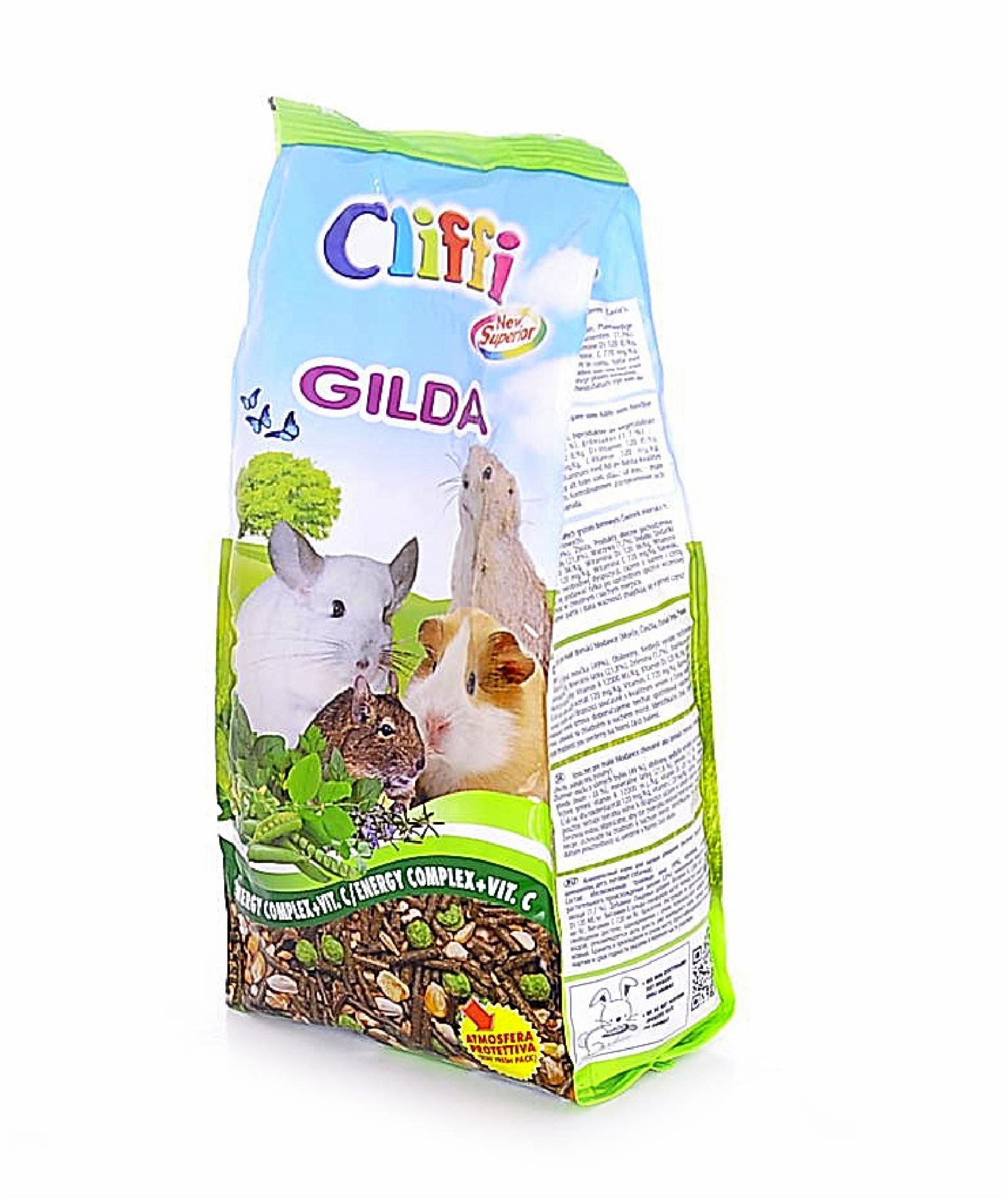 Cliffi (Италия) Комплексный корм для мелких домашних грызунов (морские свинки шиншиллы дегу луговые собачки) (Compound food for small pet rodents) PCRA027 0,900 кг 31295