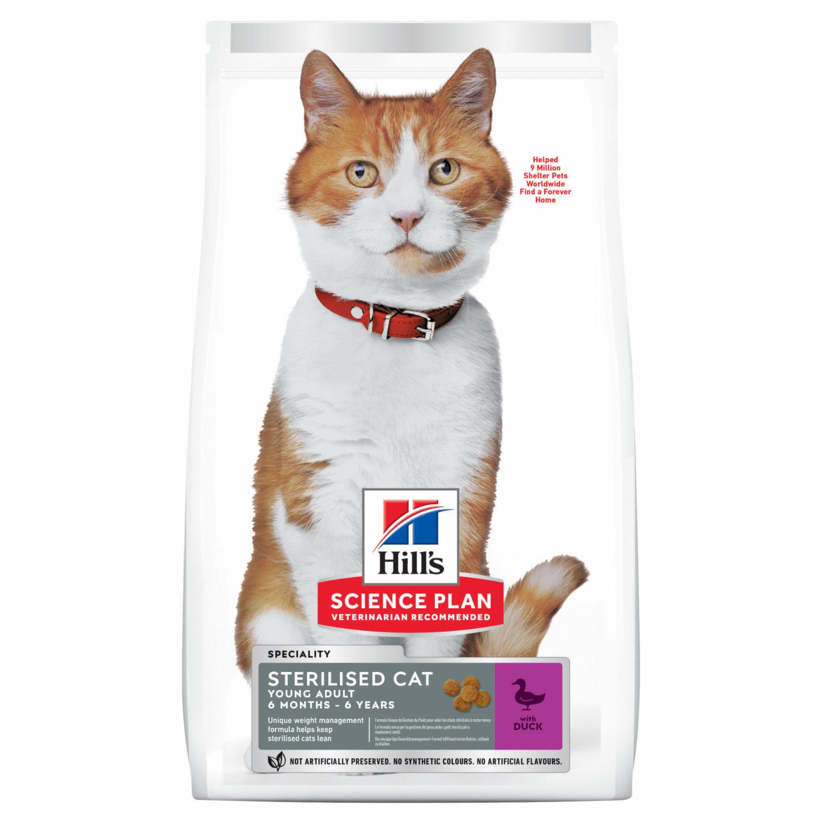 Hills Science Plan Для кастрированных котов и кошек: 1- 6лет с уткой (Adult Duck) 605253  3,000 кг 43589