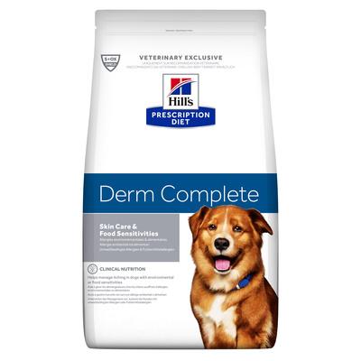 Hills Prescription Diet Сухой корм для собак при аллергии на пищу и окружающую среду (Derm Complete) 605542, 2 кг 