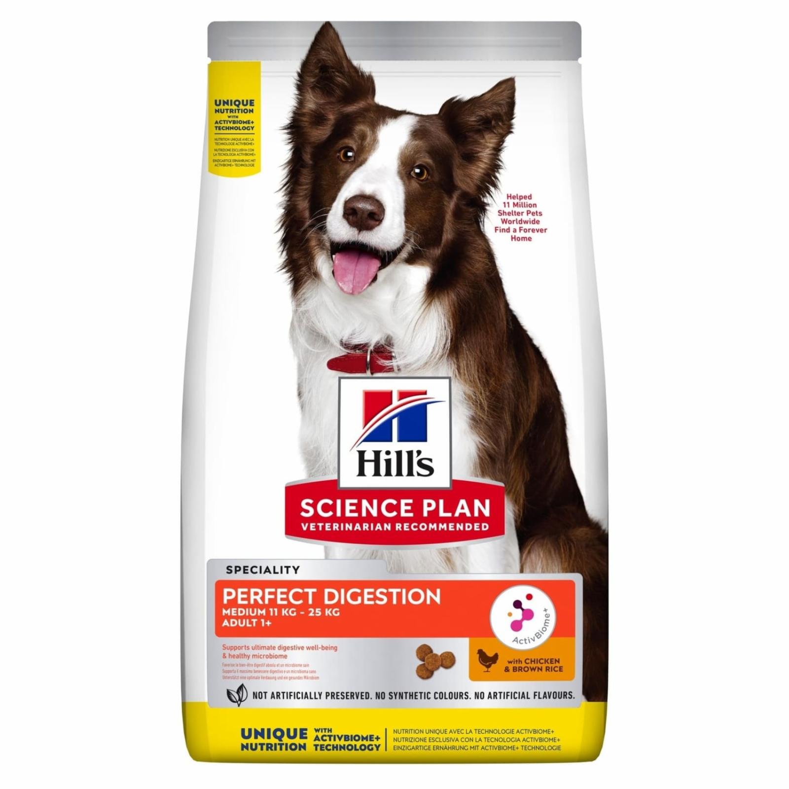 Hills Science Plan Сухой корм для взрослых собак Идеальное пищеварение(Perfect Digestion) 605967 2,500 кг 55146
