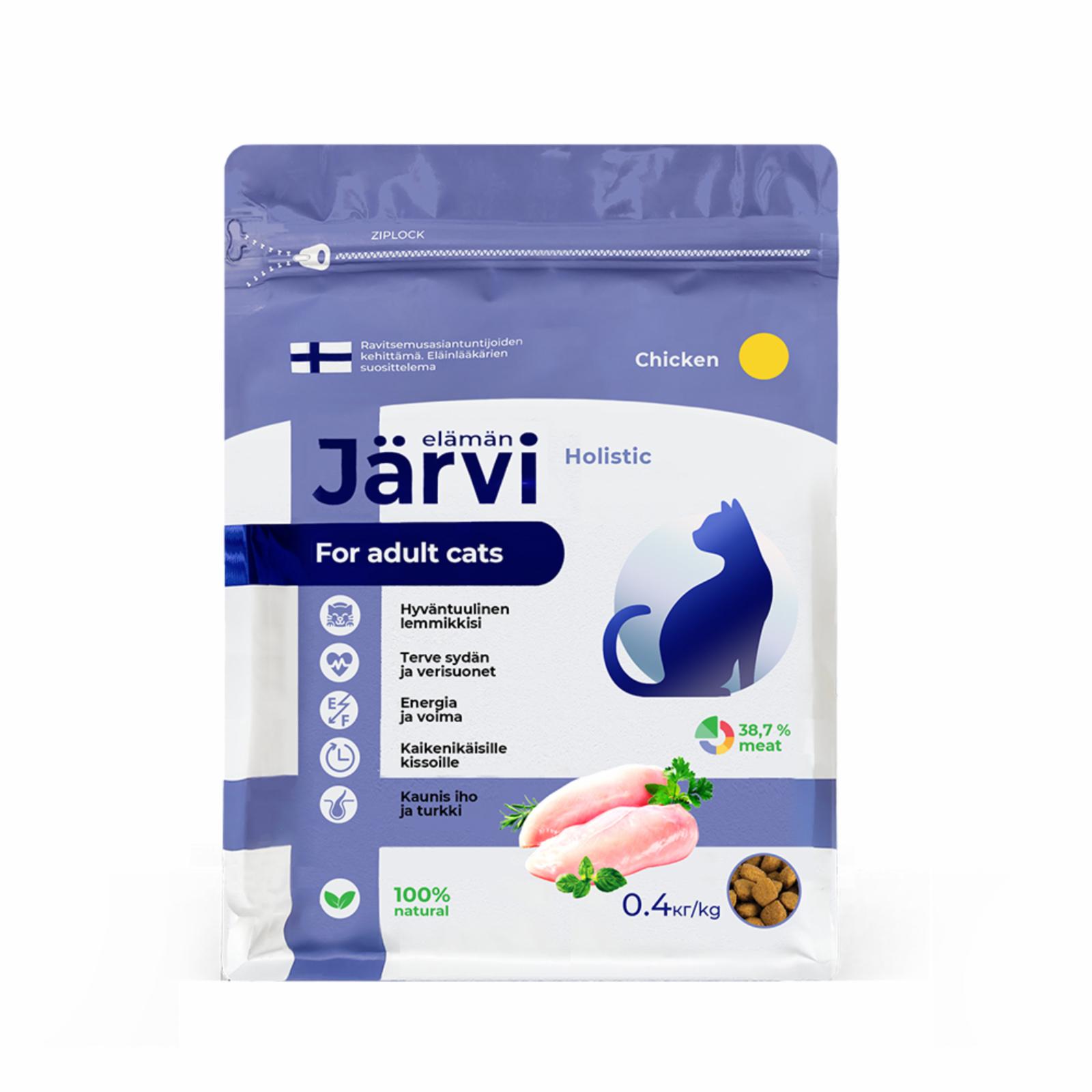 Jarvi Сухой корм для взрослых кошек с курицей 42562 1,500 кг 66043