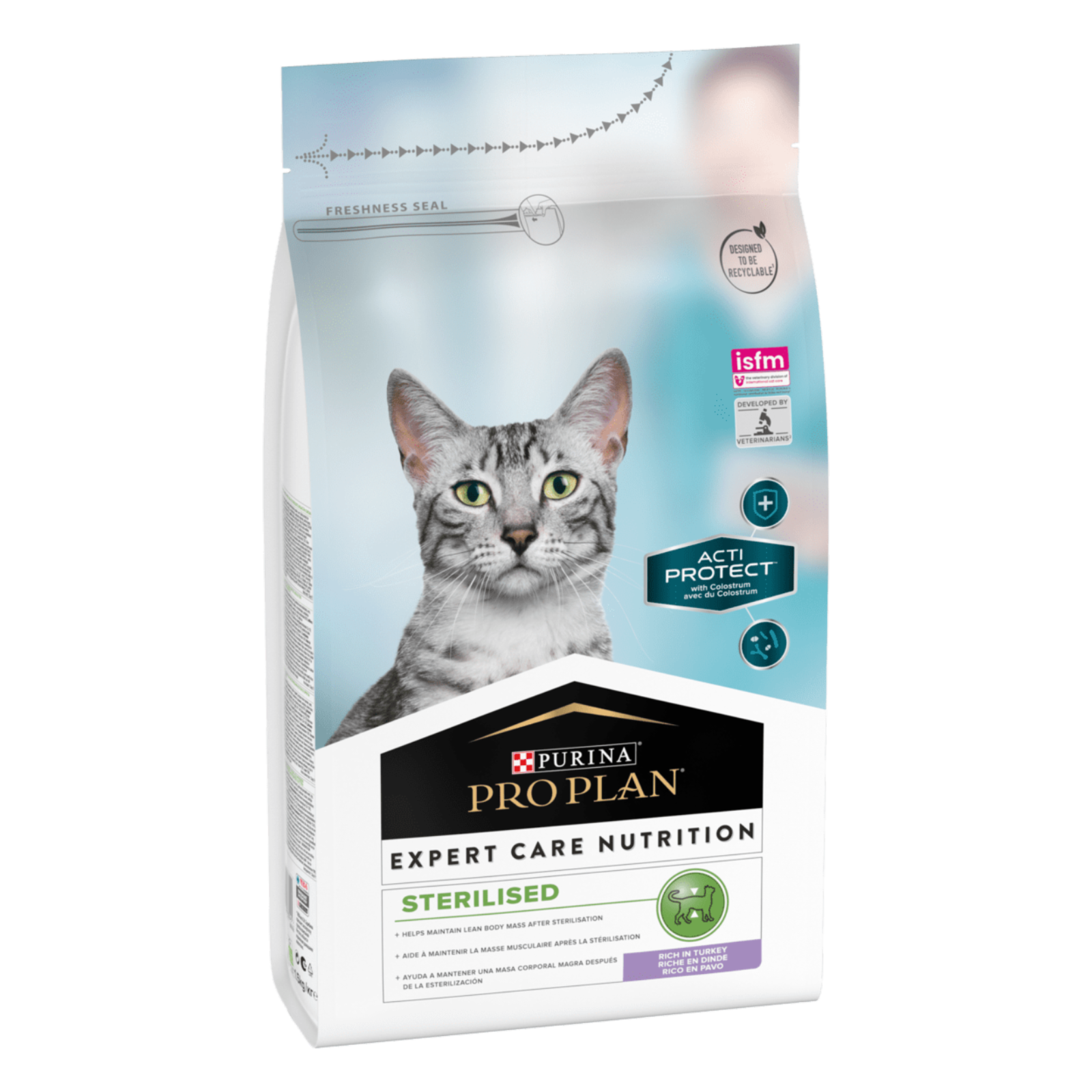 Purina Pro Plan ВВА Сухой корм Acti Protect для стерилизованных кошек с индейкой (12384495) 0,400 кг 62378, 62378