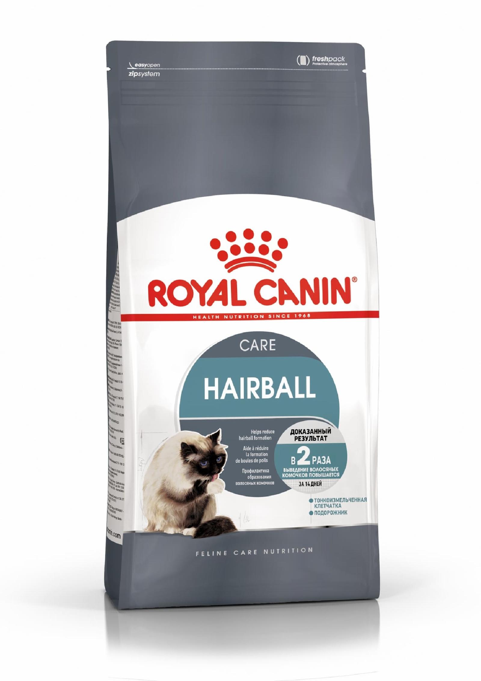 Royal Canin RC Для кошек от 1 года Вывод шерсти (Intense Hairball  Hairball care) 25340040R025340040R1 0.400 кг 21109