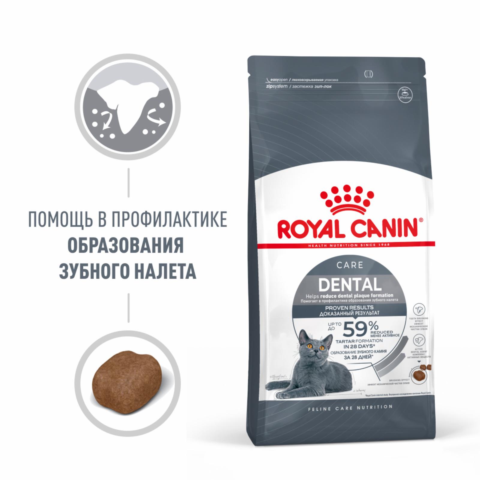 Royal Canin RC Для кошек от 1года Уход за полостью рта (Oral Sensitive 30Dental Care) 25320150R125320150R225320150R3 1.500 кг 21087