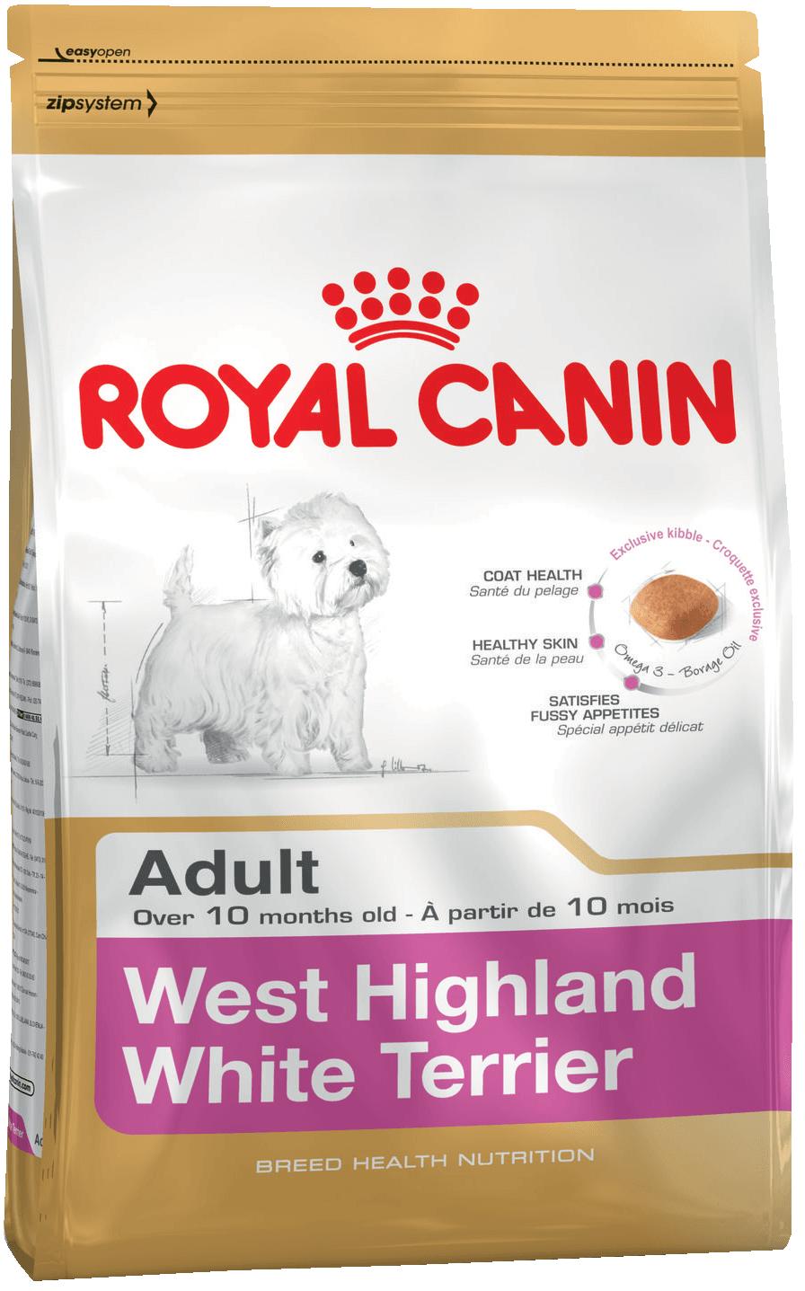 Royal Canin ВВА RC Для собак-Вест Хайленд Уайт Терьера: с 10мес. (Westie 21) 39810150P039810150F0 1,5 кг 12353