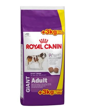 Royal Canin Сухой корм для взрослых собак гигантских пород 15+3 кг