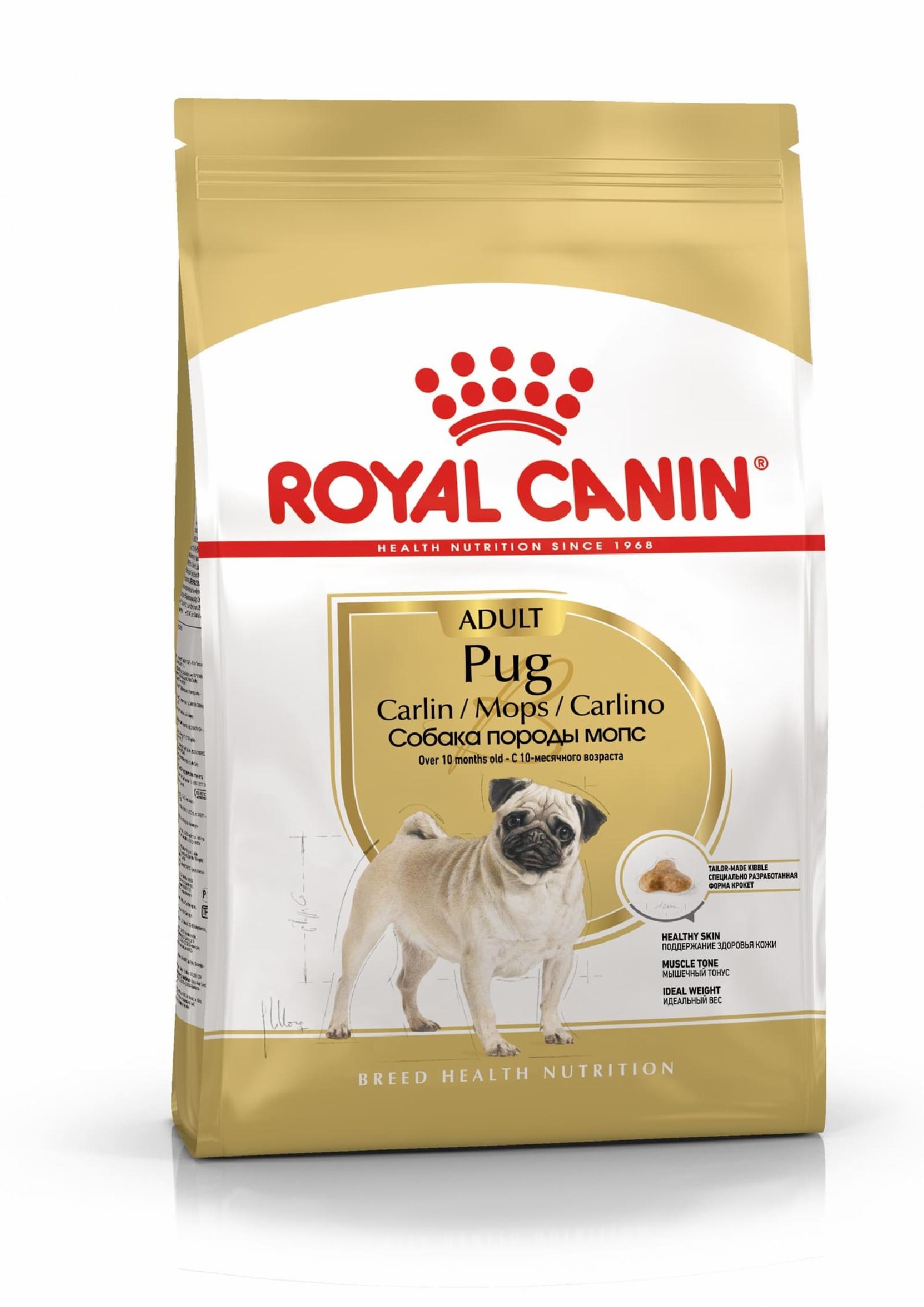 Royal Canin RC Для собак-взрослого Мопса: с 10мес. (Pug 25) 39850150R2 1.500 кг 11172
