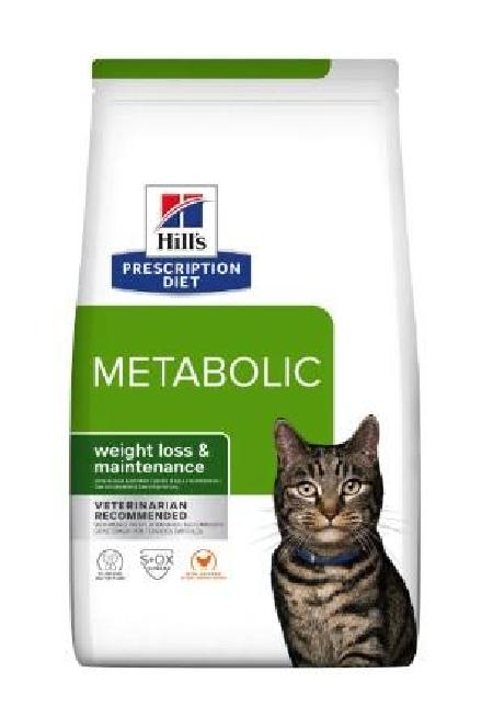 Hills Prescription Diet Сухой корм для кошек Metabolic улучшение метаболизма (коррекция веса) 605940 3 кг 58900