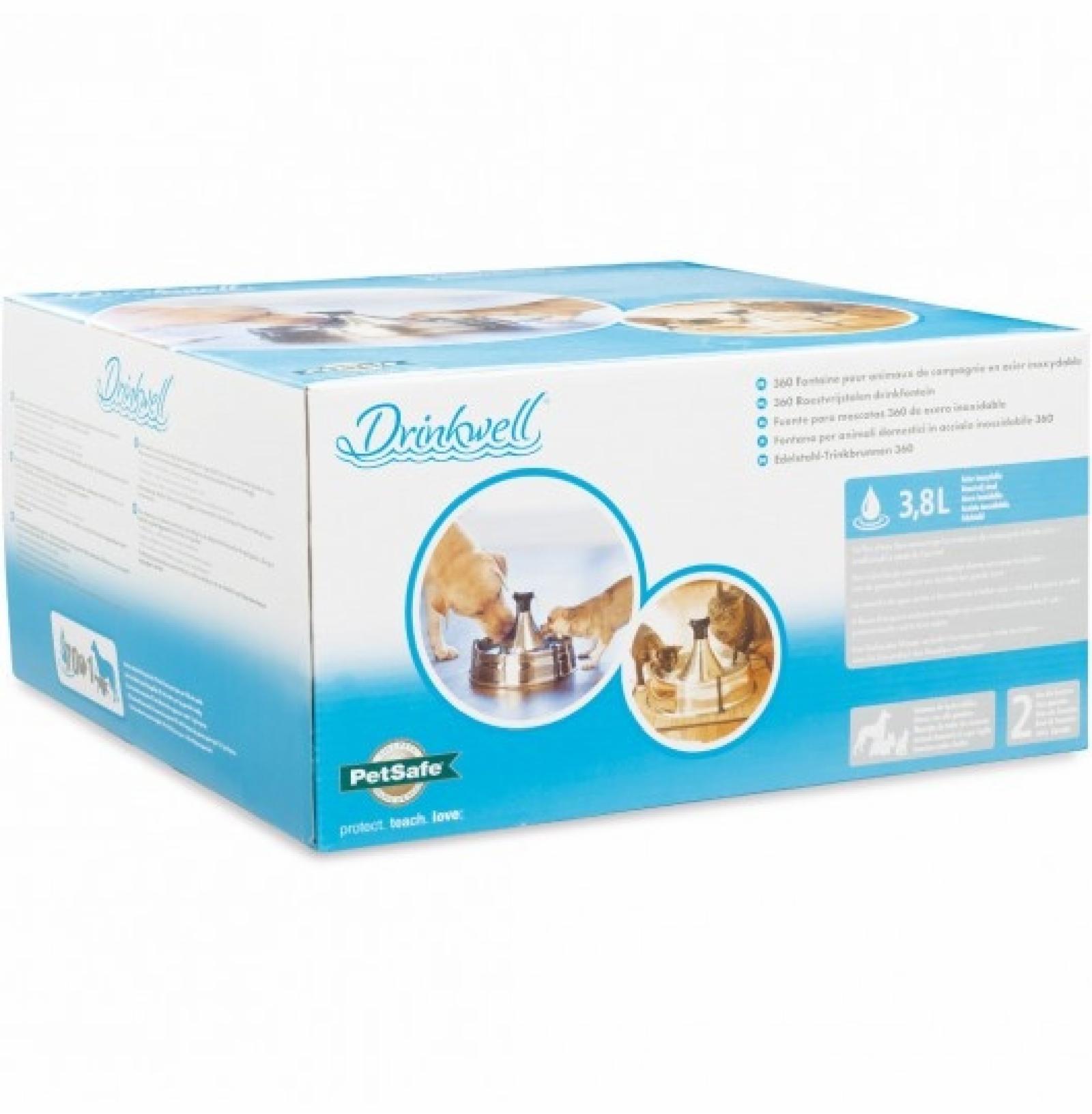 PetSafe  Автоматическая поилка для кошек и собак  Drinkwell 360 из нержавеющей стали 2,000 кг 39748