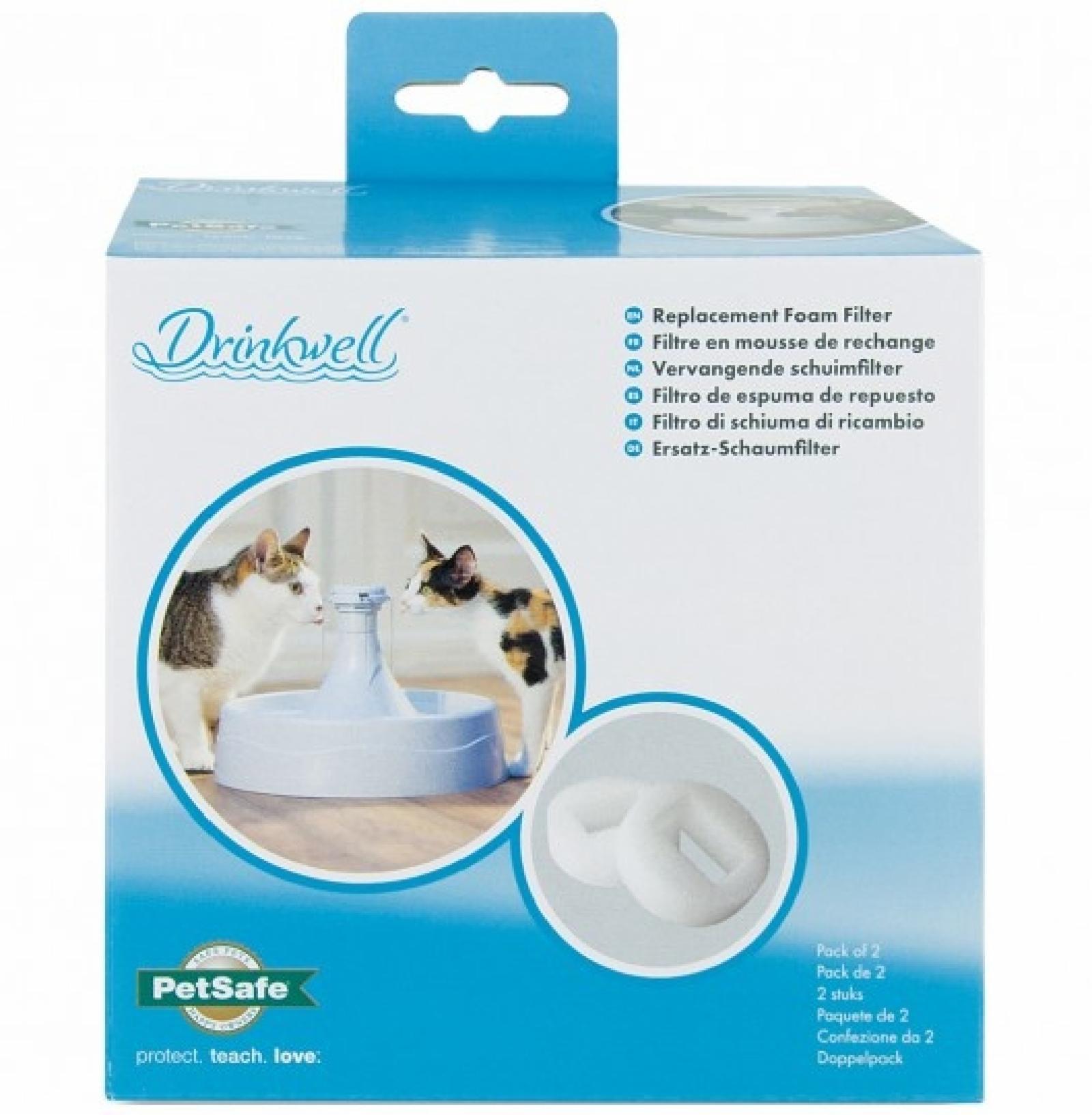 PetSafe  Комплект губчатых фильтров Drinkwell ( 2шт.).  Для керамического фонтанов AVALON PAGODA и 360 из стали и пластика 0,068 кг 39755