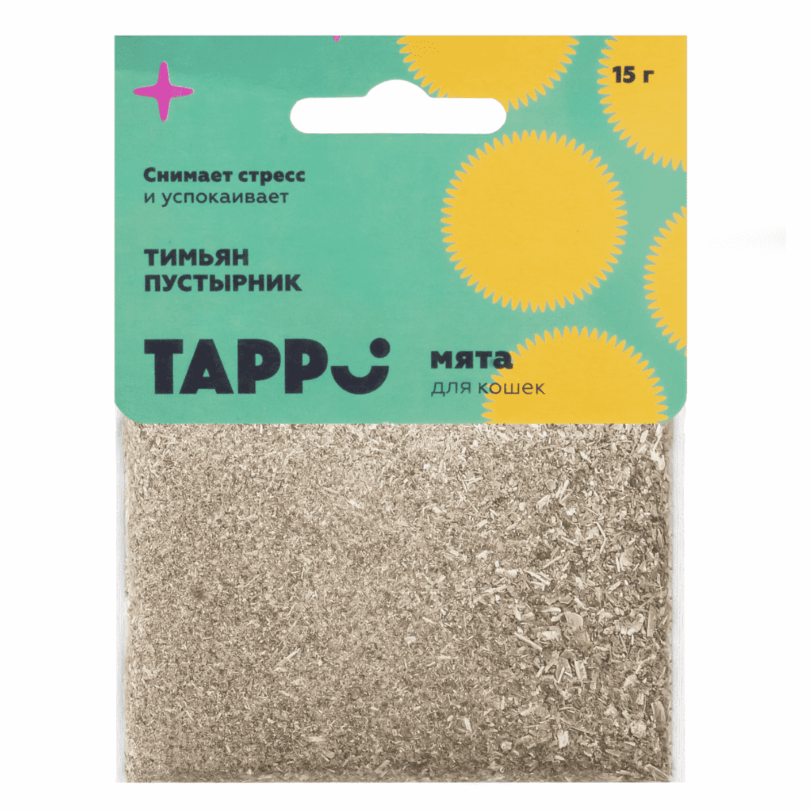 Tappi игрушки Кошачья мята с тимьяном и пустырником в пакете 77ос25 0.015 кг 37657