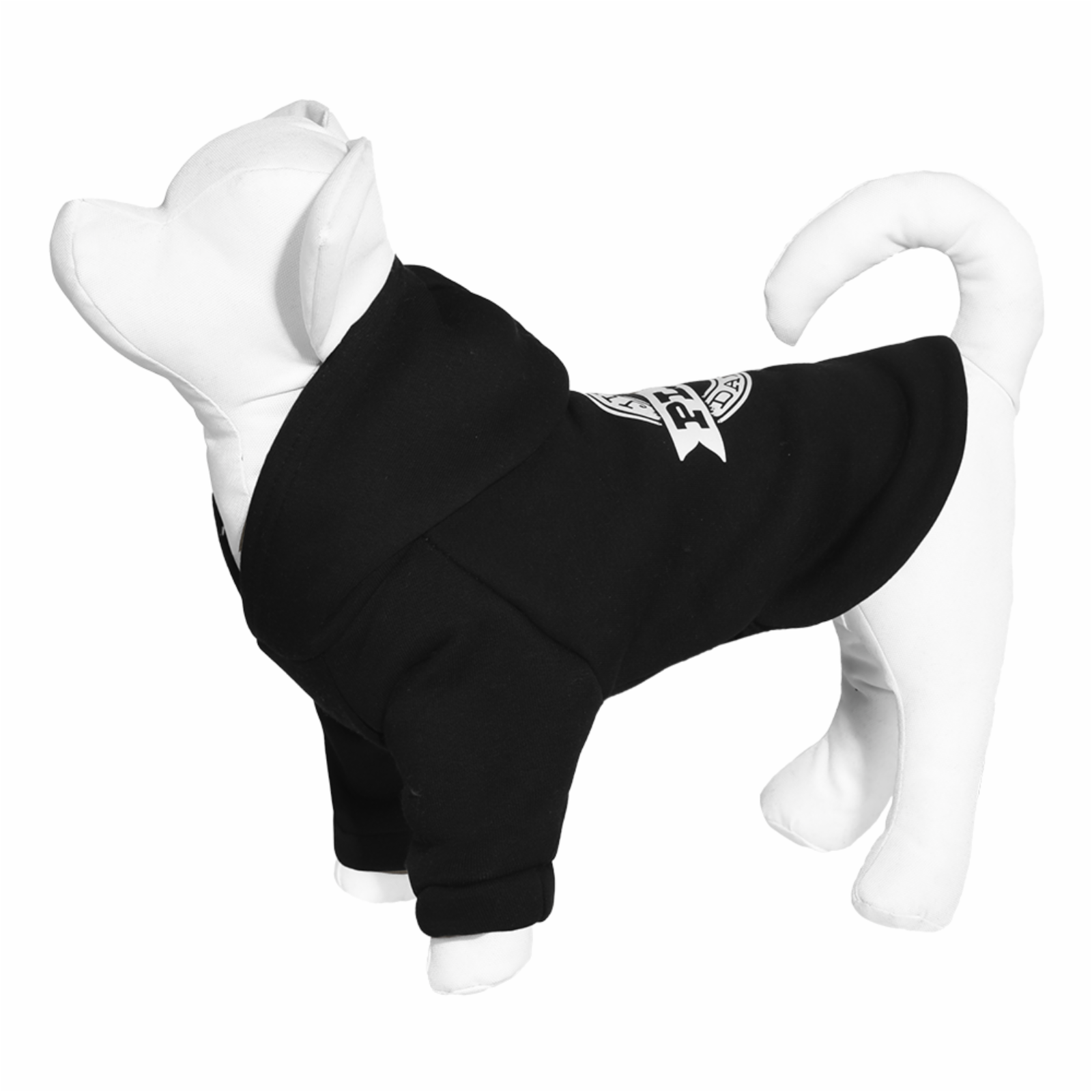 Yami-Yami одежда Толстовка для собаки с капюшоном чёрная XL (спинка 34 см) лн26ос 0.120 кг 52634
