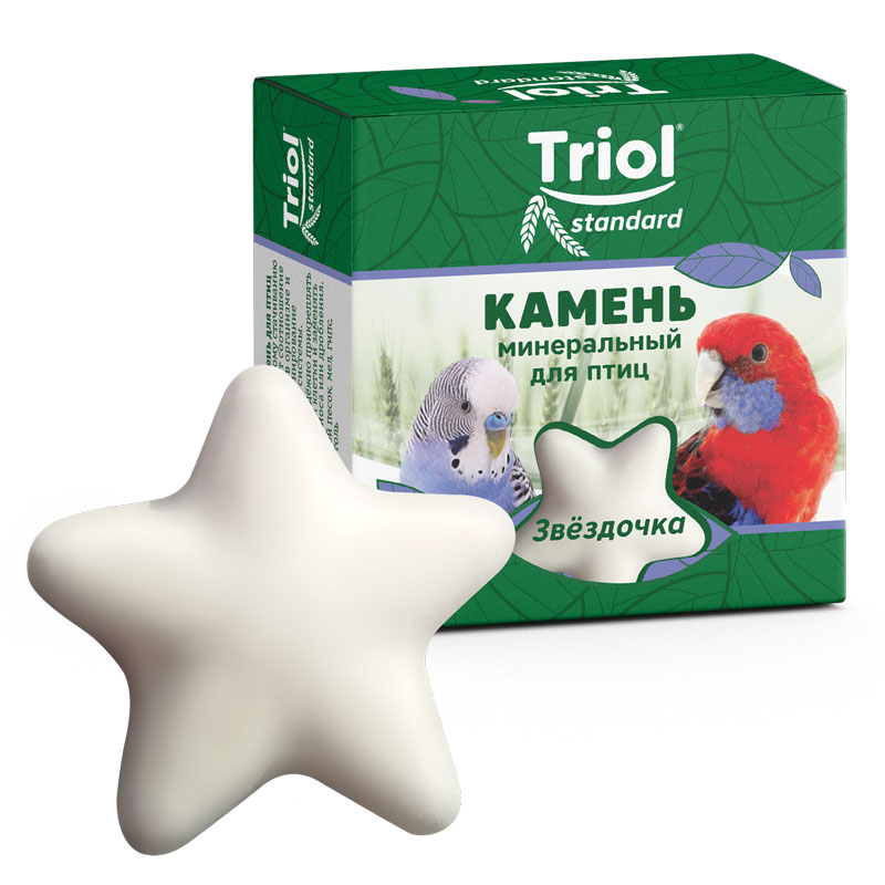 Камень минеральный Triol Звездочка для птиц, Triol