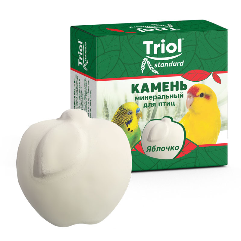 Камень минеральный Triol Яблочко для птиц, Triol