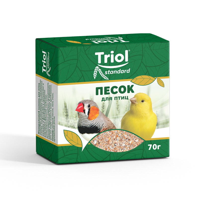 Минеральная подкормка ПЕСОК для птиц Триол standart, 70г 100