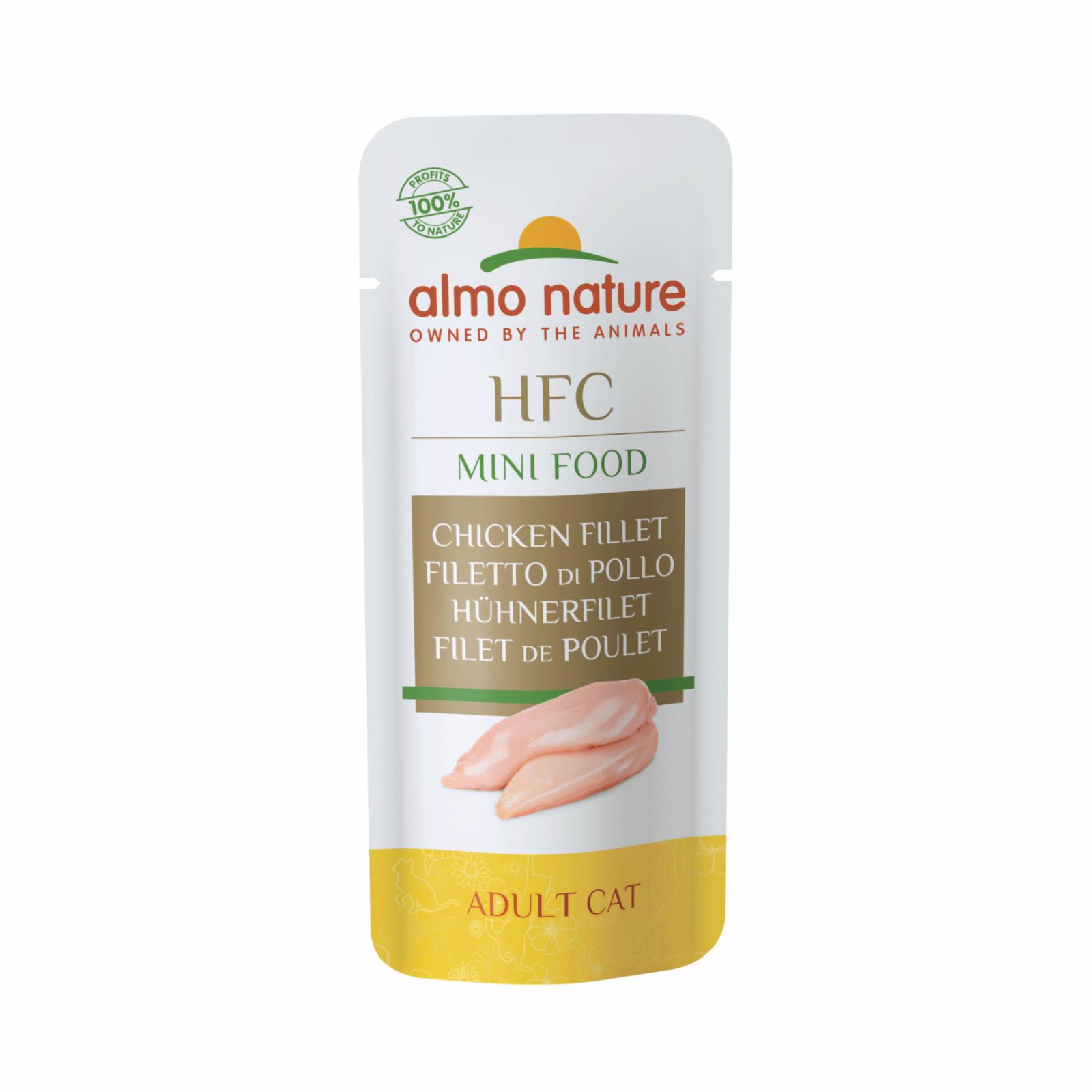 Almo Nature Лакомство для кошек Куриное филе 99проц. мяса (HFC - Mini Food - Chicken Fillet) 500 0,003 кг 22597
