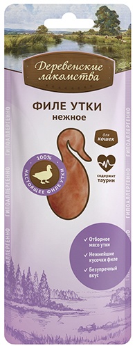 Деревенские лакомства дкошек Филе утки нежное 10 гр (76050397) , 