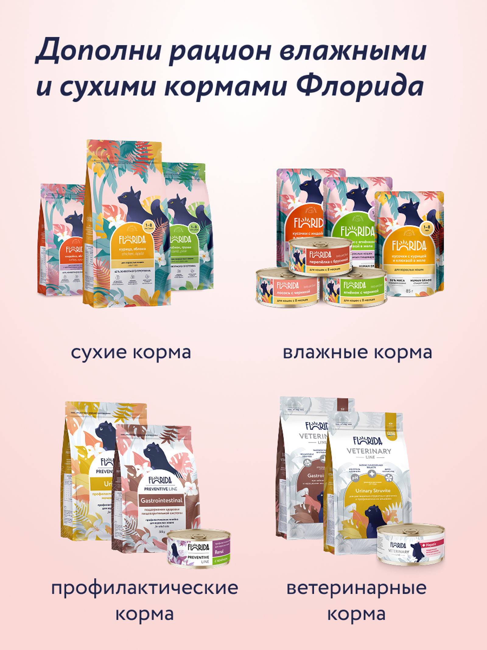 FLORIDA лакомства Крем-суп для котят и кошек с тунцом и брусникой 22ку22 0.075 кг 67758