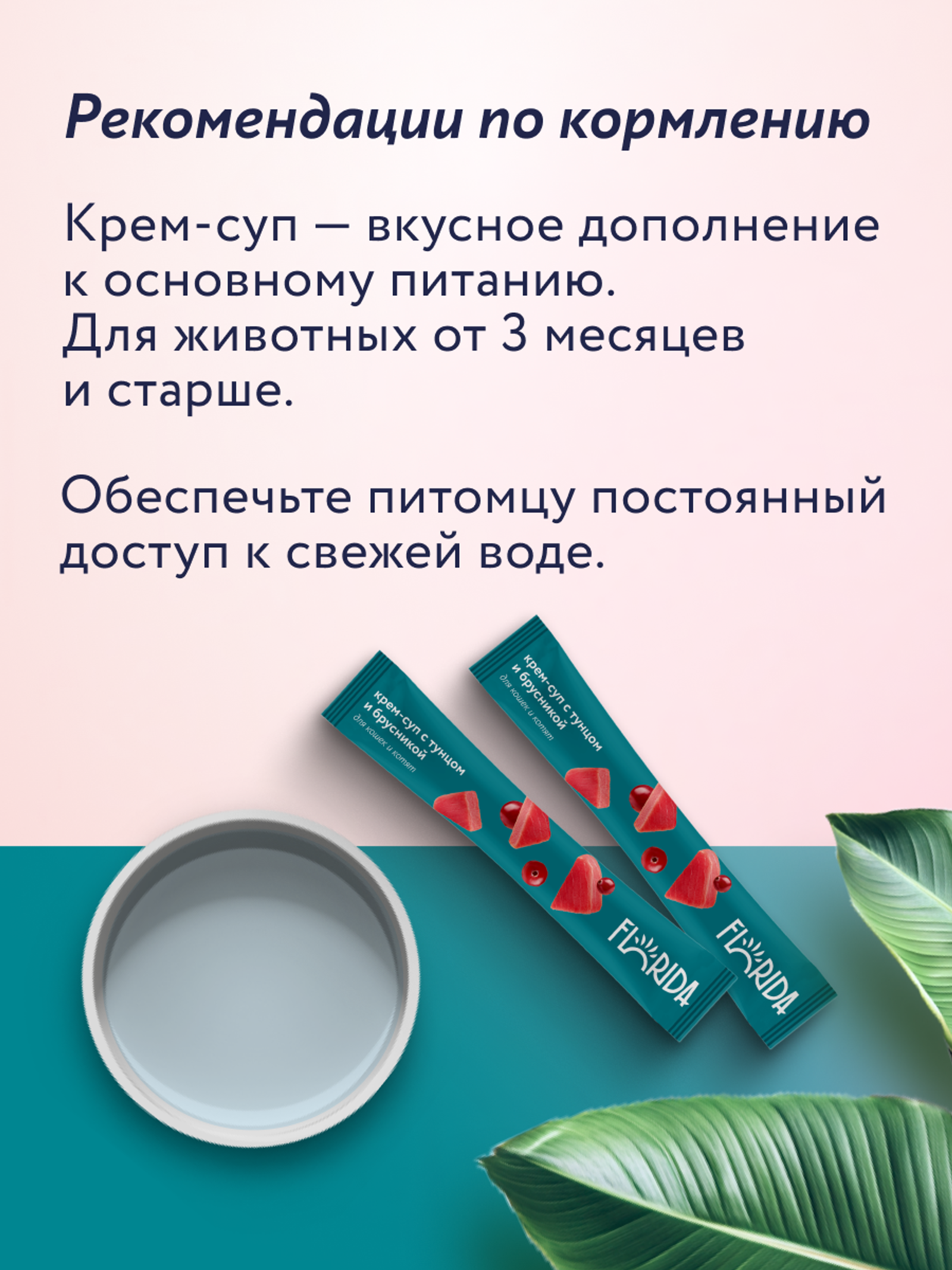 FLORIDA лакомства Крем-суп для котят и кошек с тунцом и брусникой 22ку22 0.075 кг 67758
