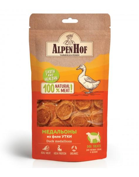 AlpenHof Лакомство для мелких собак и щенков Медальоны из филе утки 50г